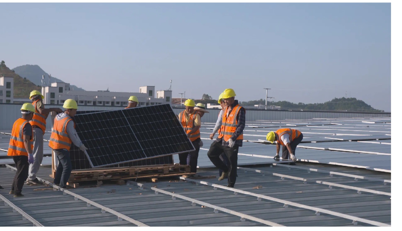 Sistema de energía solar en marcha en Fujian