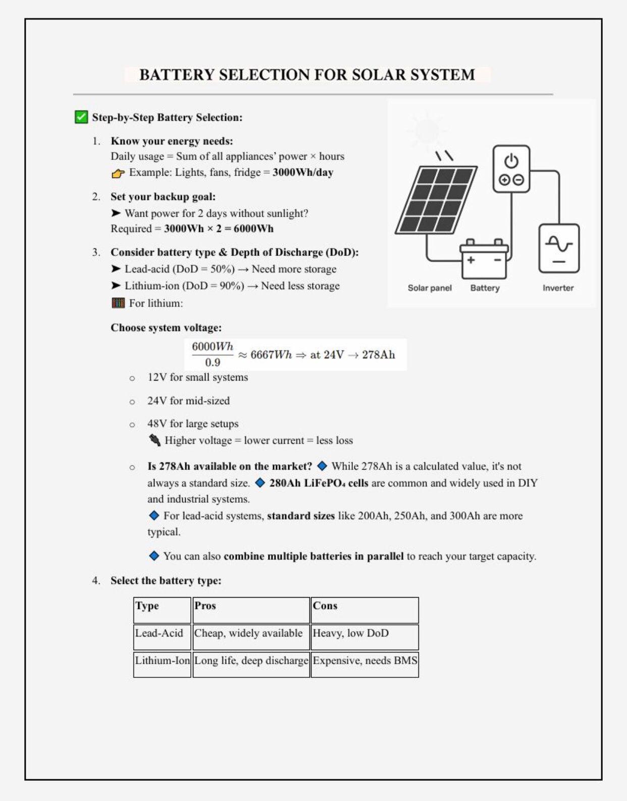 Cómo elegir la batería adecuada para su sistema solar: lo que realmente importa